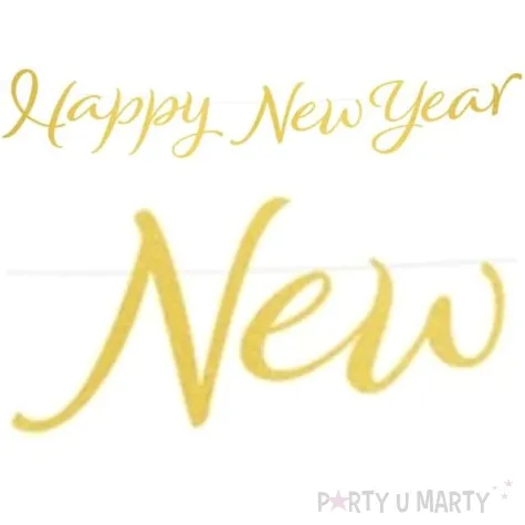 baner happy new year zloty partypal 120 cm