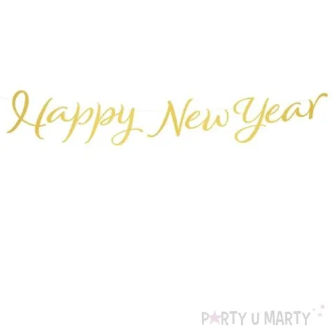 baner happy new year zloty partypal 120 cm
