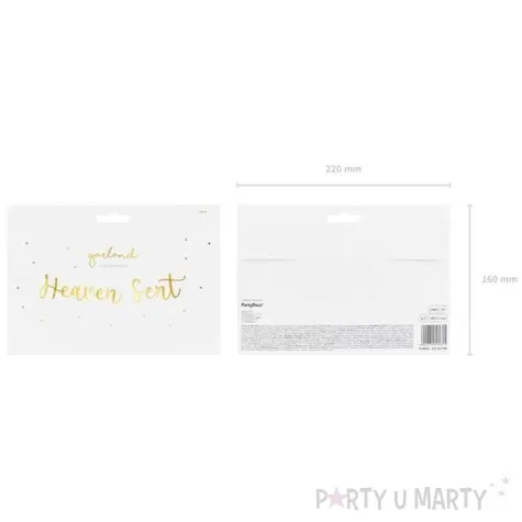 baner heaven sent zloty partydeco 85 cm