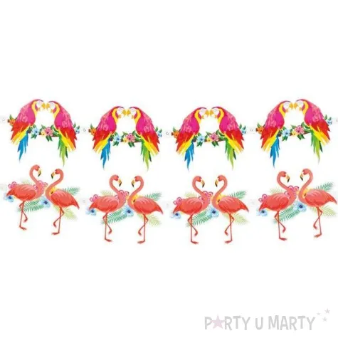 baner hibiscus papuga i flaming boland 300 cm