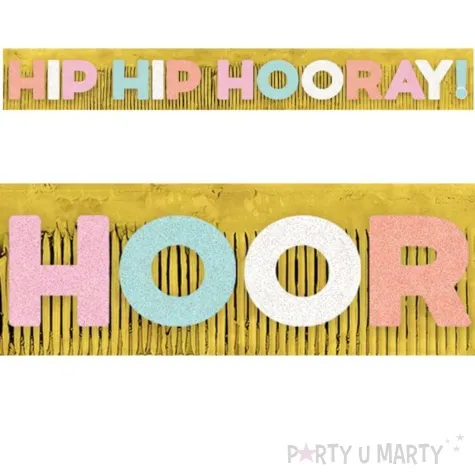 baner hip hip hooray amscan 304 cm