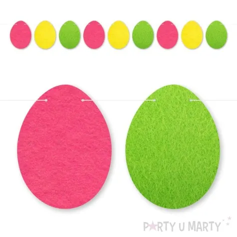baner jajka filcowe wiosenne diy 3 6 m