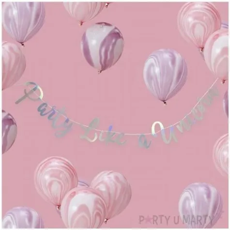 baner jednorozec party like a unicorn ginger ray 150 cm