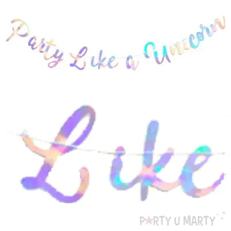 baner jednorozec party like a unicorn ginger ray 150 cm