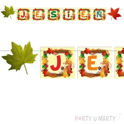 baner jesien i jesienne listki mix kolor 2 2 m