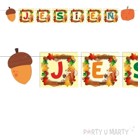 baner jesien i jesienne owoce mix kolor 2 2 m