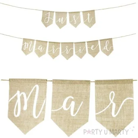 baner just married partydeco 185 cm