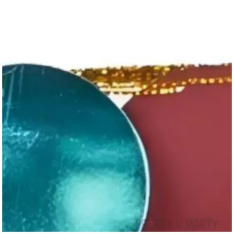 baner kolka metalizowane turkusowy burgundowy partydeco 2 2 m