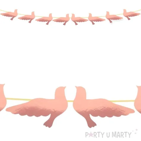 baner komunia swieta golebie rozowe zloto czakos 2 5 m