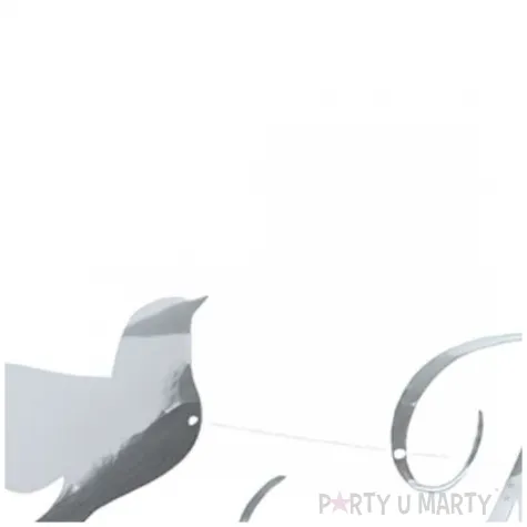 baner komunia swieta z golabkami srebrny czakos 2 5 m