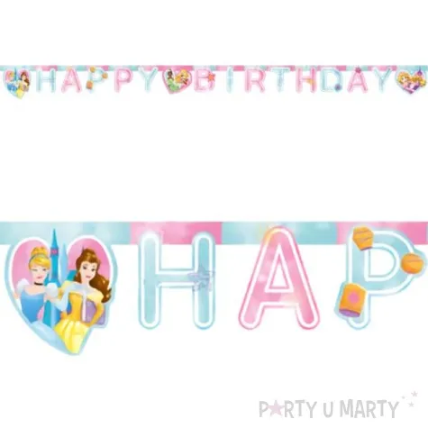 baner ksiezniczki disneya happy birthday procos 200 cm