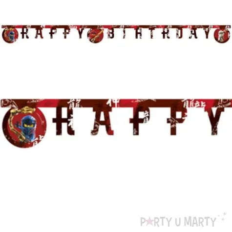 baner lego ninjago czerwony procos 200 cm