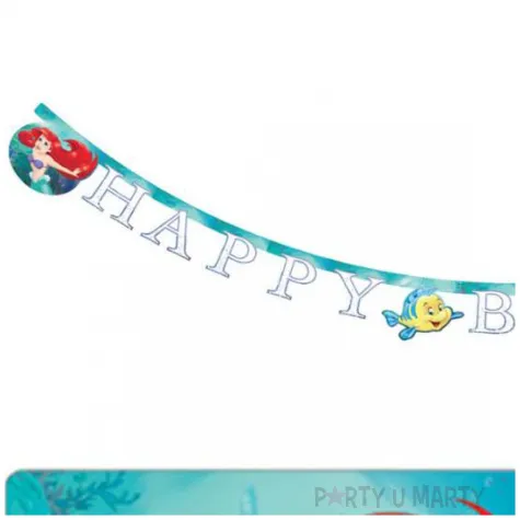 baner mala syrenka arielka happy birthday procos 2m