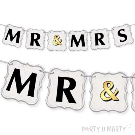 baner mr mrs and dekoracjepolska 100 cm