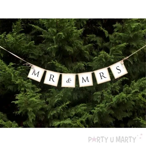 baner mr mrs partydeco 77 cm