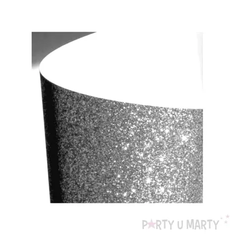 baner nowy rok 2024 z brokatem srebrno czarny 2 2 m