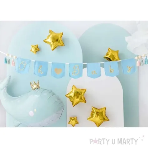 baner oh baby fredzle blekitny partydeco 250 cm