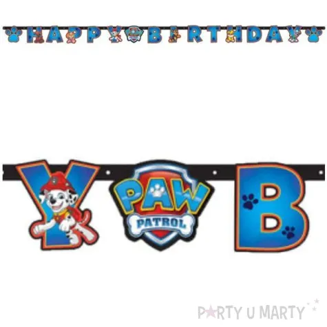baner paw patrol happy birthday amscan 240 cm