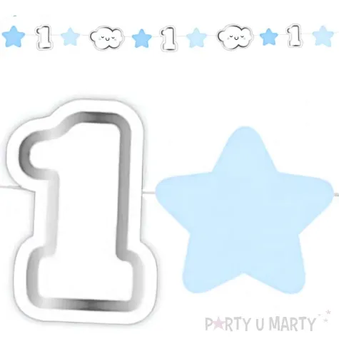 baner roczek chlopca niebieski godan 1 2 m