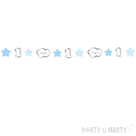 baner roczek chlopca niebieski godan 1 2 m