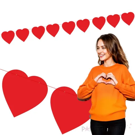 baner serca classic czerwony 2 2 m