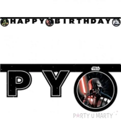 baner star wars galaxy happy birthday procos 200 cm