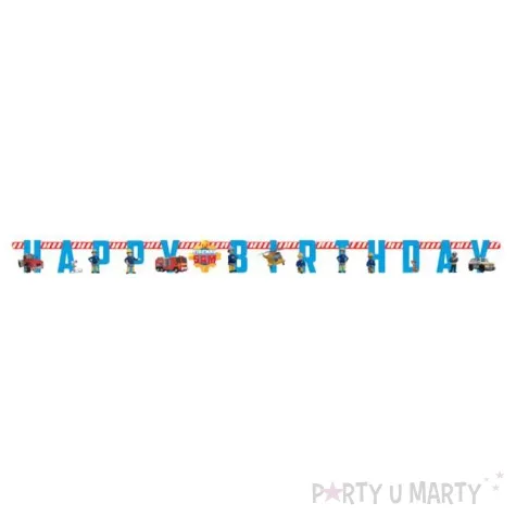 baner strazak sam happy birthday amscan 180 cm