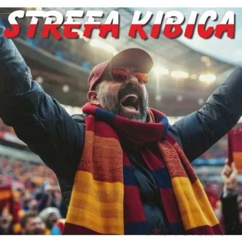 baner strefa kibica pilka bialo czerwony 2 2 m