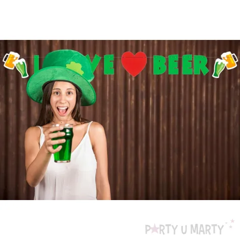baner sw patryk i love beer zielony 2 2 m