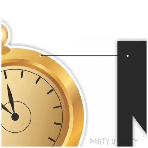 baner szampanski nowy rok 2025 zloto czarny 2 3 m