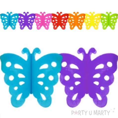 baner teczowe motylki mix godan 3 m