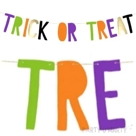 baner trick or treat partydeco mix 100 cm