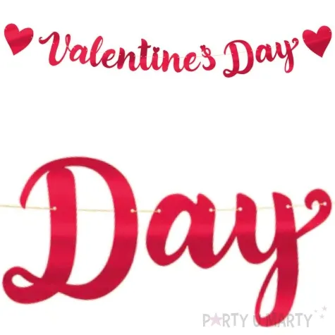 baner valentines day walentynki czerwony partypal 1 4 m