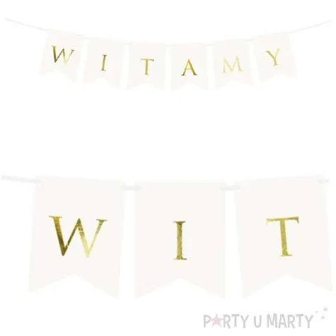 baner witamy partydeco bialy 80 cm