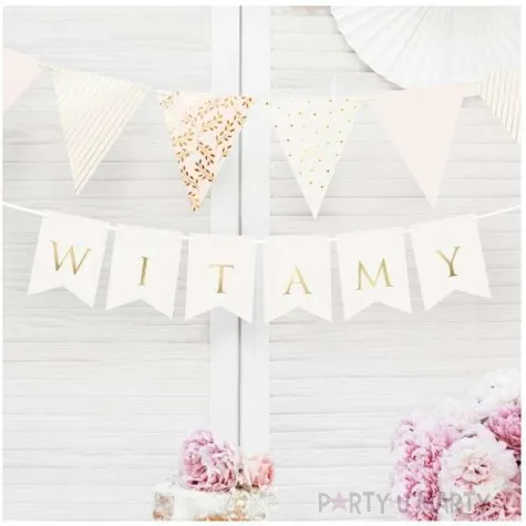 baner witamy partydeco bialy 80 cm