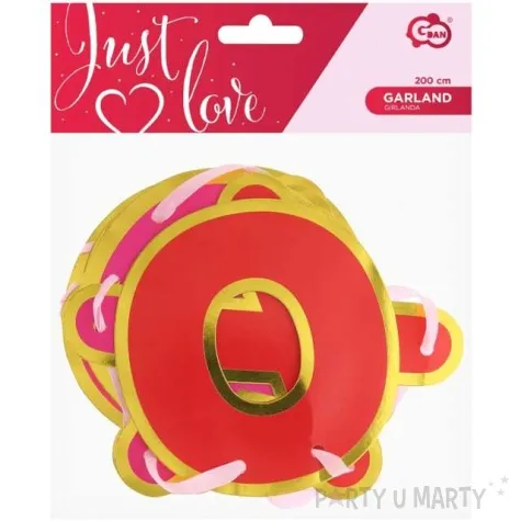 baner xoxo czerwony godan 200 cm