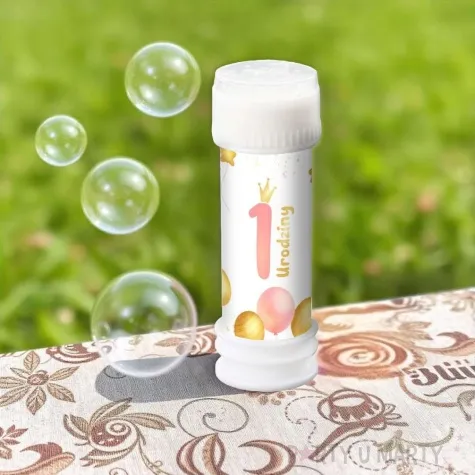 banki mydlane 1 urodziny baloniki rozowy jasny