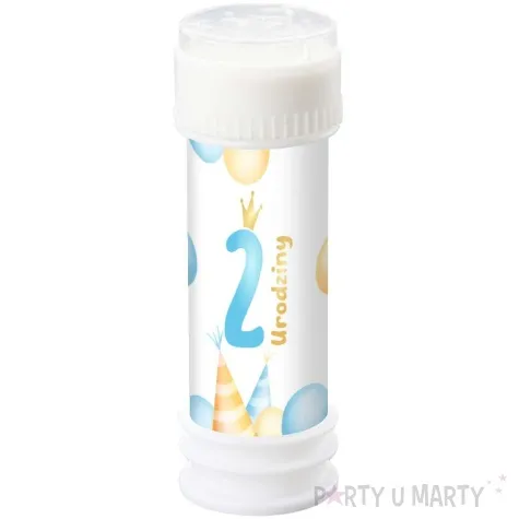 banki mydlane 2 urodziny baloniki niebieski