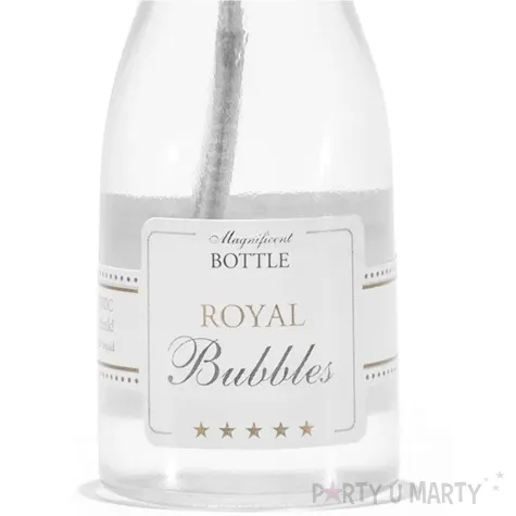 banki mydlane butelka szampana royal partydeco 25 ml 6 szt