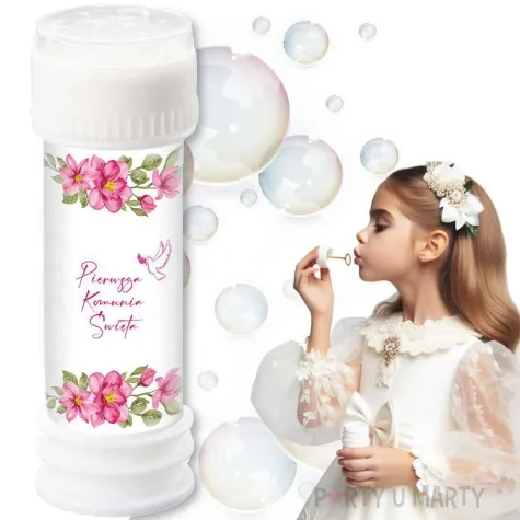 banki mydlane komunia swieta rozowe serca