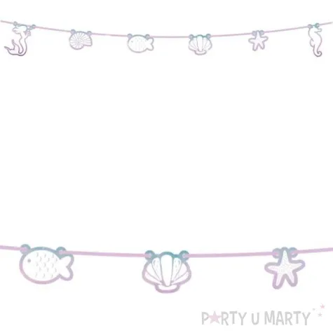 banner elegant mermaid rozowy pastelowy procos 230 cm