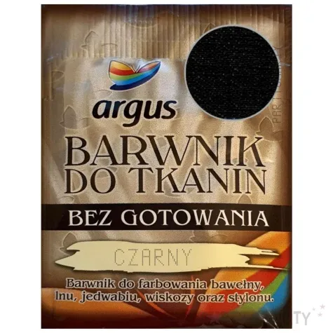 barwnik do tkanin bez gotowania czarny argus 15 g