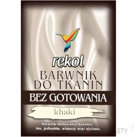 barwnik do tkanin bez gotowania khaki rekol 15 g