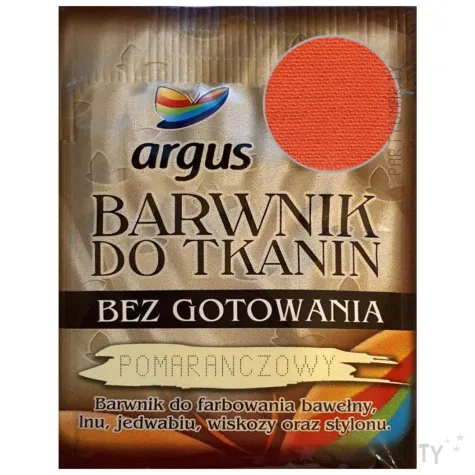 barwnik do tkanin bez gotowania pomaranczowy argus 15 g
