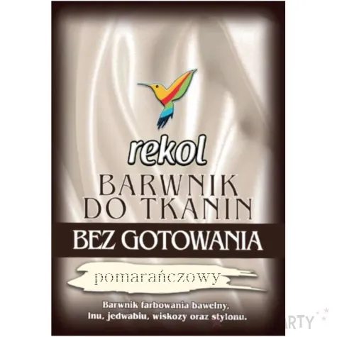 barwnik do tkanin bez gotowania pomaranczowy rekol 15 g