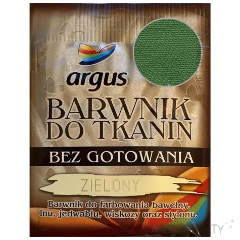 barwnik do tkanin bez gotowania zielony argus 15 g