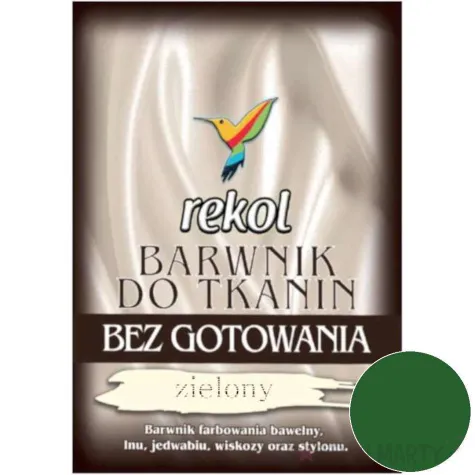 barwnik do tkanin bez gotowania zielony rekol 15 g