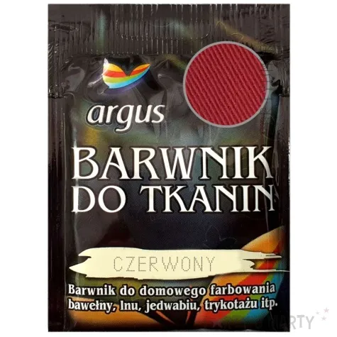barwnik do tkanin classic czerwony argus 15 g