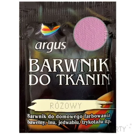 barwnik do tkanin classic rozowy argus 15 g