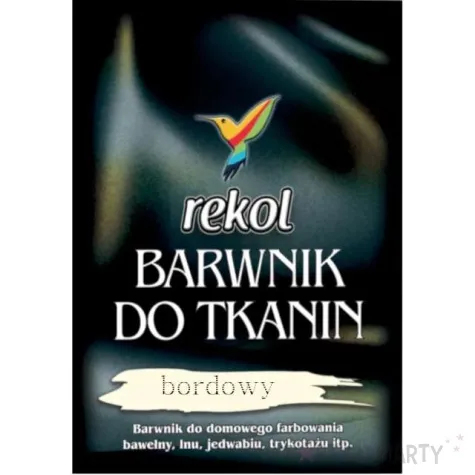 barwnik do tkanin do gotowania bordowy rekol 15 g